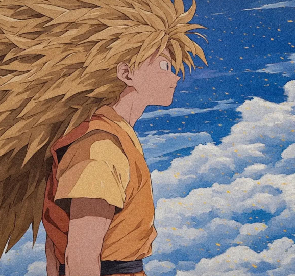 Son Goku SSJ3 im Ghibli Style